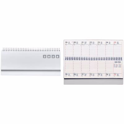 Immagine di Planning spiralato in PPL settimanale 30x15 bianco 20+