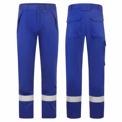 Immagine di Pantaloni FR resistenti alle sostanze chimiche PORTWEST FR417 colore blu royal taglia 56