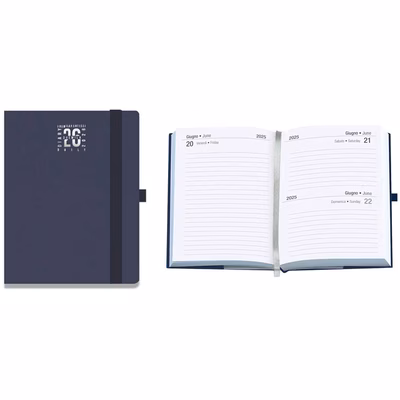 Immagine di Agenda/taccuino in Matra tascabile giornaliera 9x13 blu 20+