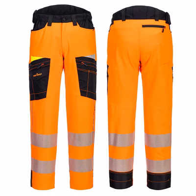 Immagine di Pantalone alta visibilità DX4 PORTWEST DX453 colore arancione/nero taglia 52