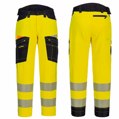 Immagine di Pantalone alta visibilità DX4 PORTWEST DX453 colore giallo/nero taglia 64