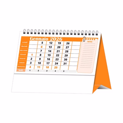Immagine di Calendario da tavolo New Color Desk 19x14,5 arancione 100+