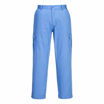 Immagine di Pantalone ESD antistatico PORTWEST AS11 colore celeste taglia M