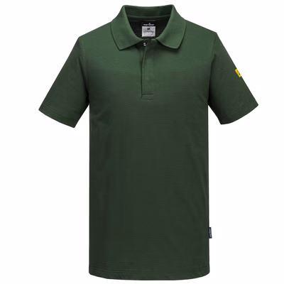 Immagine di Polo ESD antistatica PORTWEST AS21 colore verde taglia M