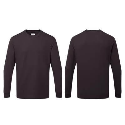 Immagine di T-shirt manica lunga ESD antistatica PORTWEST AS22 colore blu taglia XXXXXL