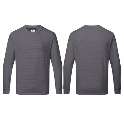 Immagine di T-shirt manica lunga ESD antistatica PORTWEST AS22 colore grigio taglia XXXL