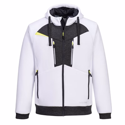 Immagine di Felpa con zip DX4 PORTWEST DX472 colore bianco taglia XXXL