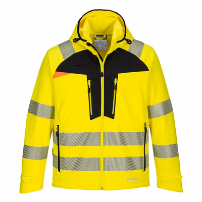 Immagine di Softshell alta visibilità DX4 PORTWEST colore giallo/nero taglia S