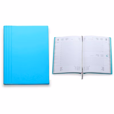 Immagine di Agenda Flexy Tam gommato giornaliera 15x21 celeste 40+