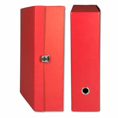 Immagine di Portaprogetti in carta goffrata d10 cm 27x36 rosso