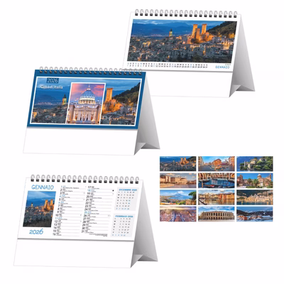 Immagine di Calendario da tavolo 19x14,5 Paesaggi e Città