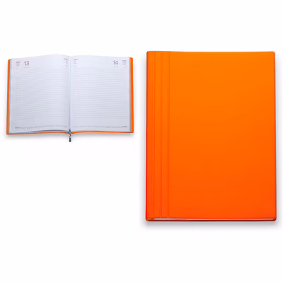 Immagine di Agenda Flexy Tam gommato giornaliera 17x24 arancione 40+