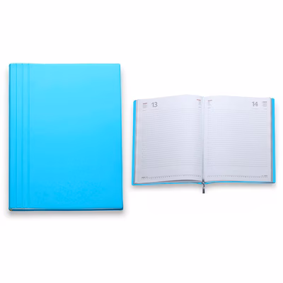 Immagine di Agenda Flexy Tam gommato giornaliera 17x24 celeste 40+