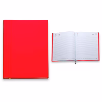 Immagine di Agenda Flexy Tam gommato giornaliera 17x24 rosso 40+