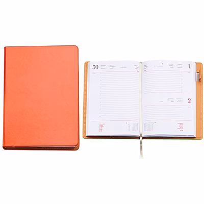 Immagine di Agenda c/inserto penna gior 15x21 arancione 50+