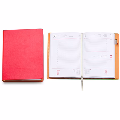Immagine di Agenda c/inserto penna gior 15x21 rosso 50+