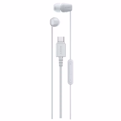 Immagine di Auricolari con filo Bianco SONY IER-EX15C IEREX15CW.CE7