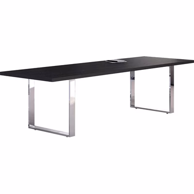 Immagine di Tavolo riunione STYLE cm 220x100xH74 finitura nero venato frassino