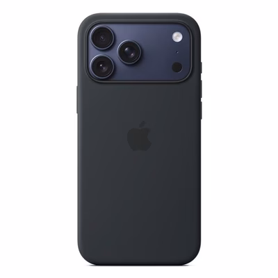 Immagine di Cover MagSafe in silicone colore nero per iPhone 17 Pro Max