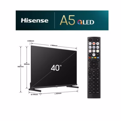 Immagine di Tv 40" Full HD (1920x1080) HISENSE 40 E53NQT QLED Full HD SMART VIDAA 40E53NQT