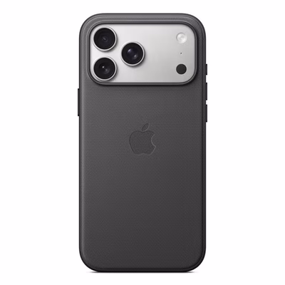 Immagine di Cover MagSafe in tessuto TechWoven colore nero per iPhone 17 Pro Max
