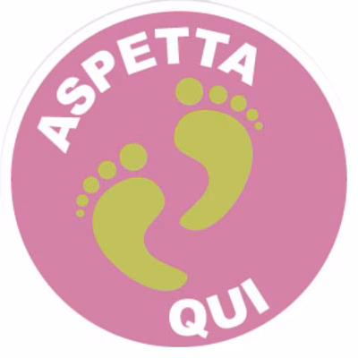 Immagine di Adesivo calpestabile PVC tondo D.25CM ASP.QUI ORME