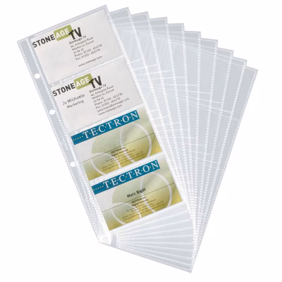 Immagine di Buste ricambio per portabiglietti da visita VISIFIX 80