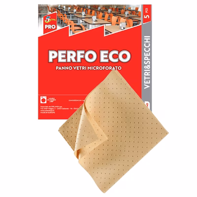 Immagine di Panno microforato per vetri e specchi PERFO ECO cm 38x40 colore giallo