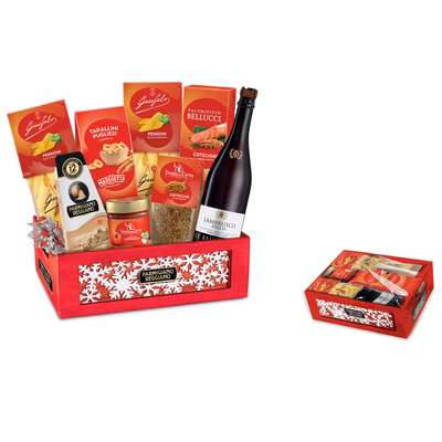 Immagine di Cassetta in legno con decoro Gourmet - 9pz