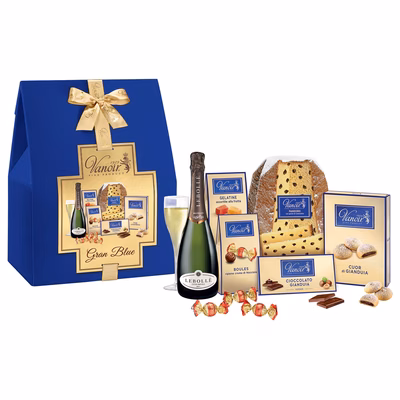 Immagine di Scatola a cuspide Gran Blue in velluto blu - 7pz