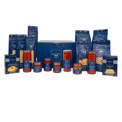 Immagine di Scatola serigrafata con manico Positano - 17pz