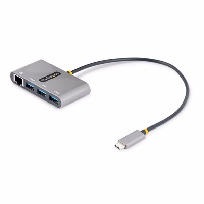 Immagine di Hub USB-C con ethernet a 3 pt
