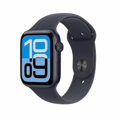 Immagine di Apple Watch SE 3 GPS+Cellular Cassa 44 mm in alluminio mezzanotte cinturino Sport mezzanotte - M/L