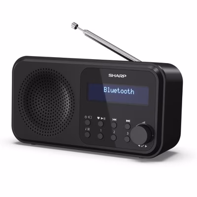 Immagine di Radio portatile digitale tokio nero