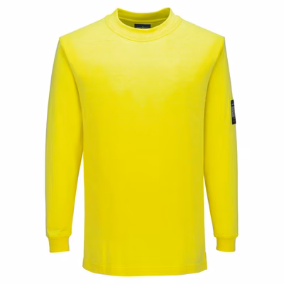 Immagine di T-shirt modaflame knit fr a maniche lunghe PORTWEST FR806 colore giallo taglia XXXL