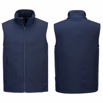 Immagine di Gilet in softshell print & promo 2l PORTWEST TK22 colore blu navy taglia XXXL