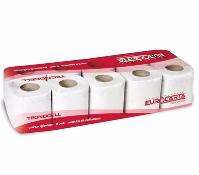 Immagine di Carta igienica TECNOCELL 2 veli 136 strappi metri 15