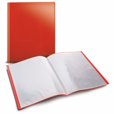 Immagine di Portalistino a buste fisse 20 buste colore rosso