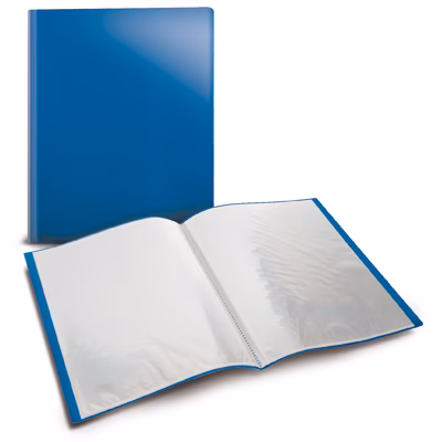 Immagine di Portalistino a buste fisse 60 buste colore blu