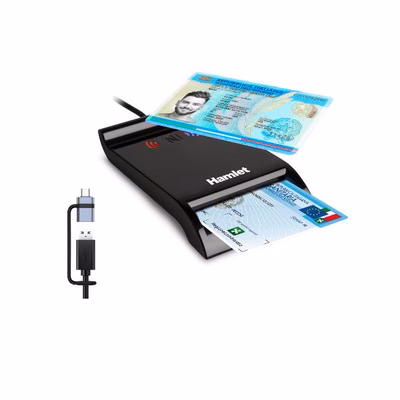 Immagine di Lettore USB + USB-C di smart card
