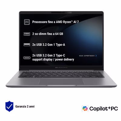 Immagine di Notebook 14" 16.00000 1024GB ASUS Asus Notebook M/P PM346CKA-NZ265X