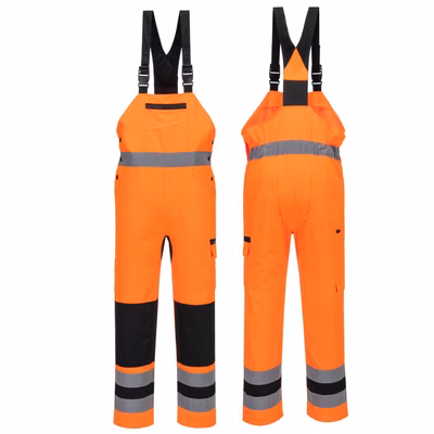 Immagine di Salopette wx2 eco PORTWEST CD852 colore arancione/nero taglia XXXXXXL
