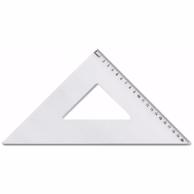 Immagine di Squadra 45 ° 30 cm alluminio