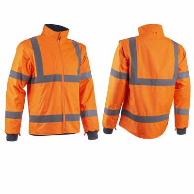 Immagine di Giacca alta visibilità maniche staccabili COVERGUARD KAZAN colore arancione taglia XXL