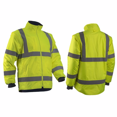 Immagine di Giacca alta visibilità maniche staccabili COVERGUARD KAZAN colore giallo taglia XXXL