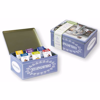 Immagine di Latta regalo tisane e tè 30 filtri assortiti