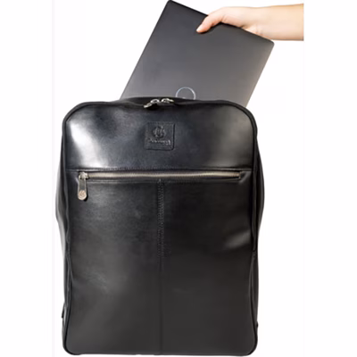 Immagine di Zaino portacomputer 15.6" Exactive in pelle colore nero