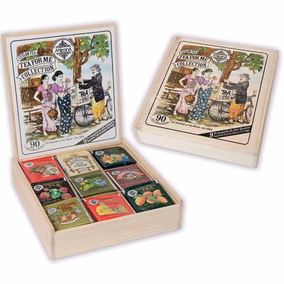Immagine di Scatola regalo in legno TEA FOR ME tè 90 filtri