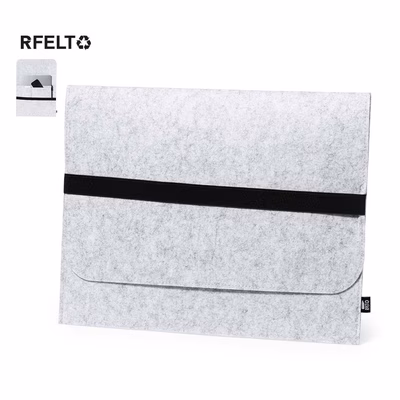 Immagine di Custodia per PC portatile 15" Riley in feltro RPET colore grigio