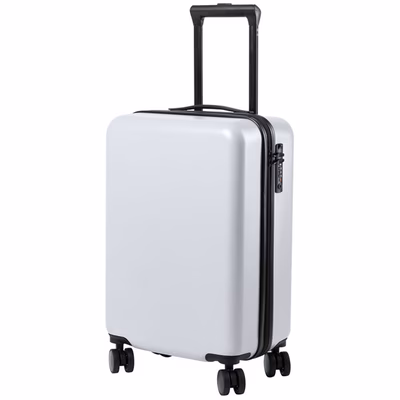 Immagine di Trolley Hessok in PC rigido con chiusura TSA colore bianco